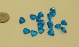 Topaz Ultra blue Trillion Faceted 9.00mm 40.01cts