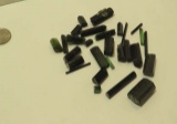 pack of 29 Tourmaline Black/green Rods Rough cut