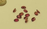 Tourmaline Pink/purple Oval mix Faceted Appx 0.84cts each
