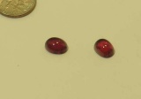Tourmaline Pink/red Oval Cabochon 9mm x 7mm 4.11cts