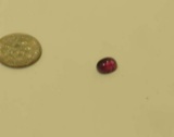Tourmaline, Natural Pink/red Oval Cabochon