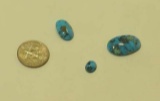 Turquoise Blue Oval Cabochon 20mm x 12.8mm, 14mm x 9mm
