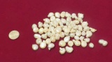 bag of 74 freshwater pearls 8 to 10mm