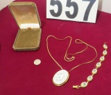 vintage Lenox china brooch with 26