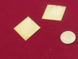 14k plumb soldering sheets cadmium free easy package of (2) sheets  total weight 3.12 grams