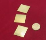 14k plumb soldering sheets cadmium free hard package of (3) sheets  total weight 4.6 grams