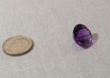 Amethyst Round Checker board 8.9mm