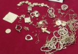 bag of sterling silver scrap 214,58 grams