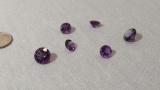 Amethyst Round Faceted 2mm x 10mm & 4mm x 8mm