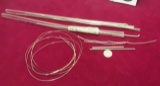 sterling silver wire and straight round wire 63.81 grams