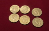 kennedy dollars 1977, 1976. 1974, 1977; 1972.1971
