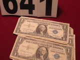 one dollar silver certificates (3) 1935 (5) 1957