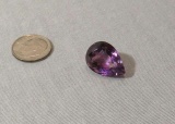 Amethyst Teardrop Faceted 18.75mm x 13.38mm 14.01cts