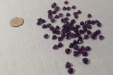Amethyst Trillion Cabochon 6mm 1.03cts average