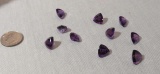 Amethyst Trillion Faceted 10mm 3.07cts average