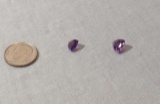 Amethyst, Lab-grown Trillion Faceted