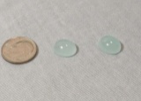 Aquamarine Light blue Oval Cabochon 12.7mm x 10.00mm 9.55cts
