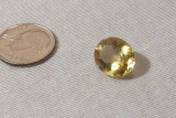 Aquamarine Yellow Oval Faceted