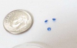 group of 3 small synthetic spinels brilliant cut