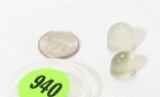 round cabochon cut moonstones 18.9 cts total weight