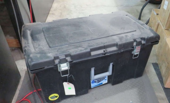 Plastic chest with a car cover