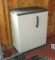 plastic 2 door storage cabinet 36