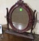 ornate wood framed mirror 14