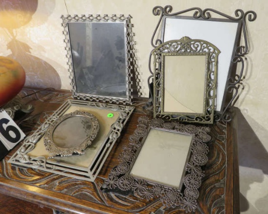 ornate metal picture frames group of seven