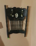repurposed chair back coat rack