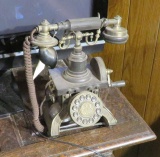 replica vintage telephone fitted for modern push button phone