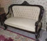 wood frmaed antique sofa 55