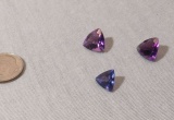 Amethyst Trillion Faceted Sorted sizes
