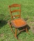 vintage wood rocking chair