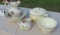 lidded pots, water pitcher, wash bowl
