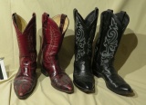 pair Justin 8 1/2 d boots, Ranchero 8 1/2 d boots