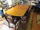 walnut finished dining table 76