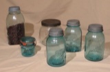 canning jars with lead caps 6 pieces