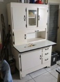 porcelain Hoosier cabinet with flour sifter 40