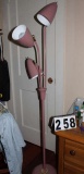 Mauve 3 light floor lamp 64 inches tall