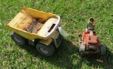 vintage Tonka truck and transformer toy (both rough)