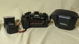 Nishika 3 d camera with  case and flash N8000