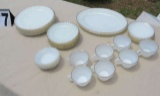 Anchor Hocking Fire King dishes 7 place setting