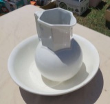 Sprague bone china pitcher and wash bowl
