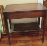 lamp table with under shelf 16 x 24 x 24 h