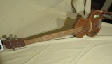 4 string vintage homemade base guitar