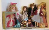 porcelain dolls includes antique in box
