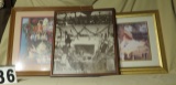 mixed framed prints group of 4