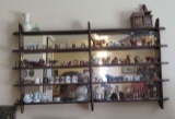 wall display shelf with thimbles and thimbles