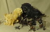 group of 6 horse figurines