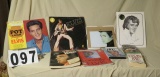 collection of Elvis books, magazines albums